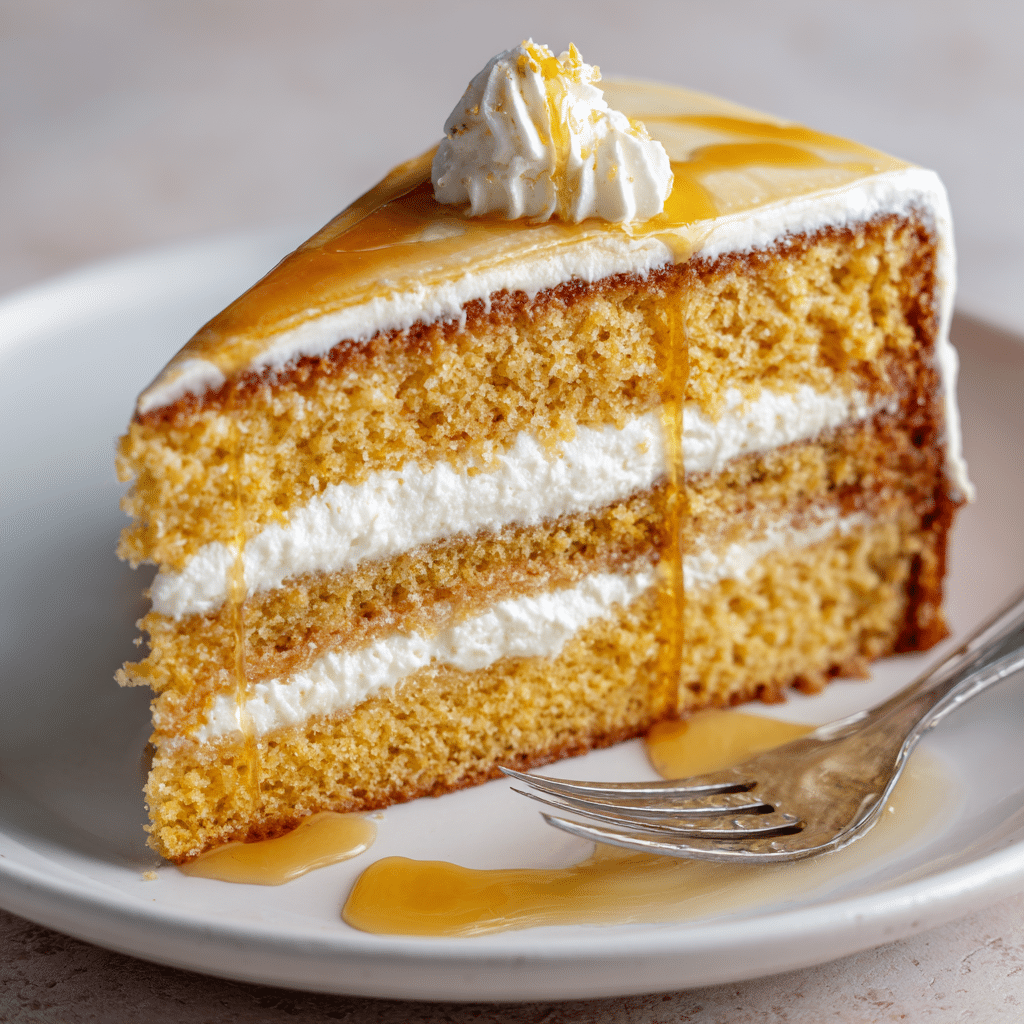 Cornbread Cake with Whipped Honey Butter Recipe - Recipe Image