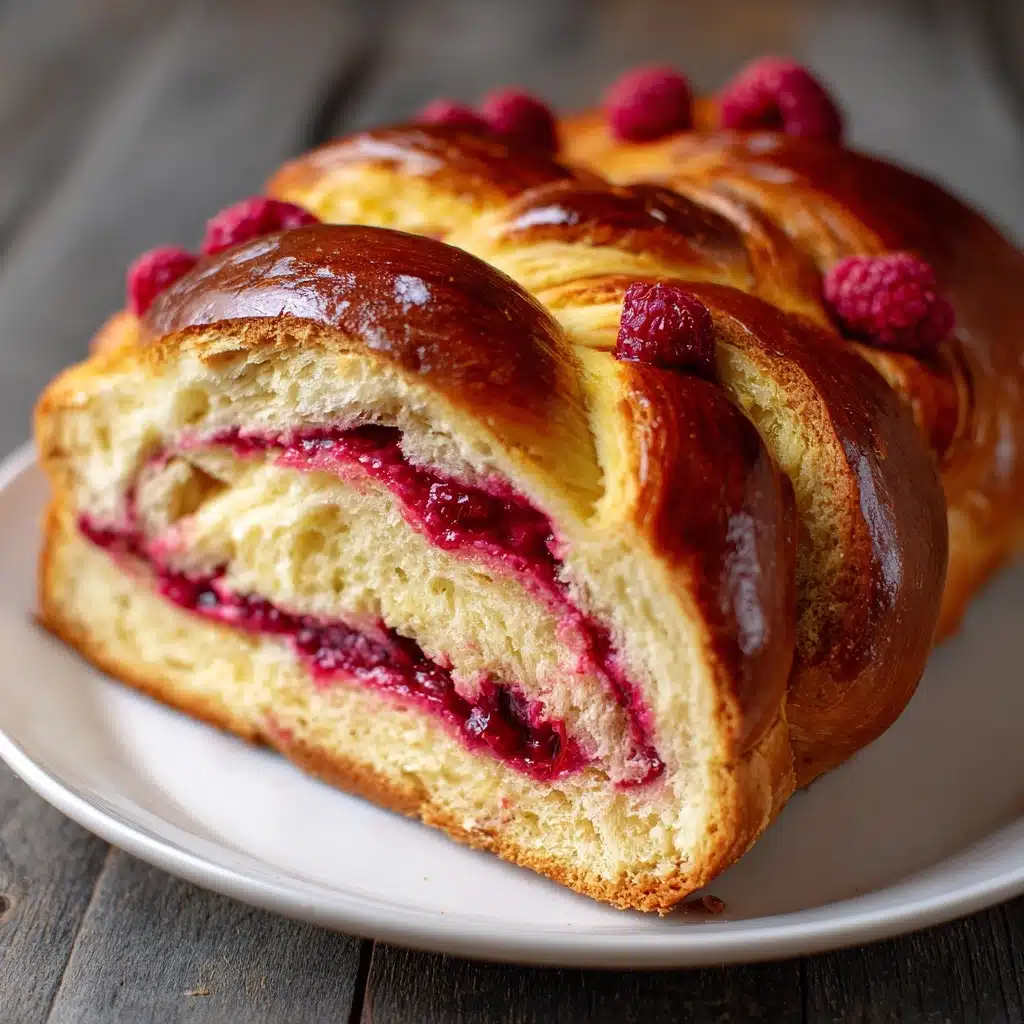 Raspberry Swirl Brioche Loaf Recipe - Recipe Image
