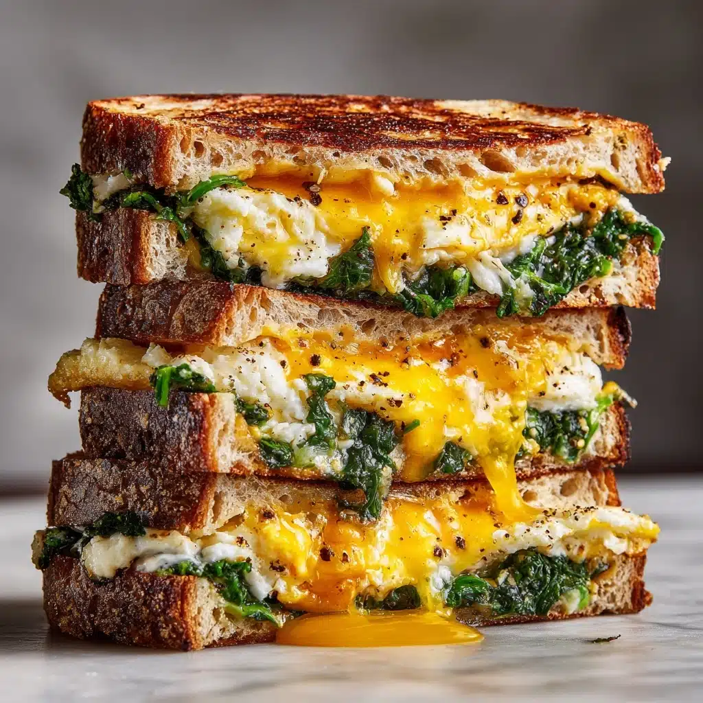 High Protein Vegetarian Breakfast Sandwiches Recipe - Recipe Image