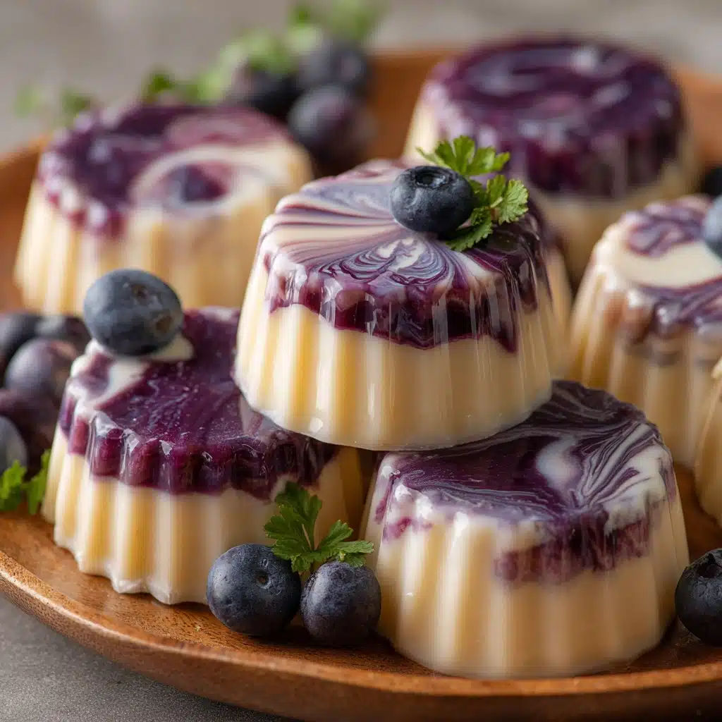 Blueberry Swirl Yogurt Bites Recipe - Recipe Image