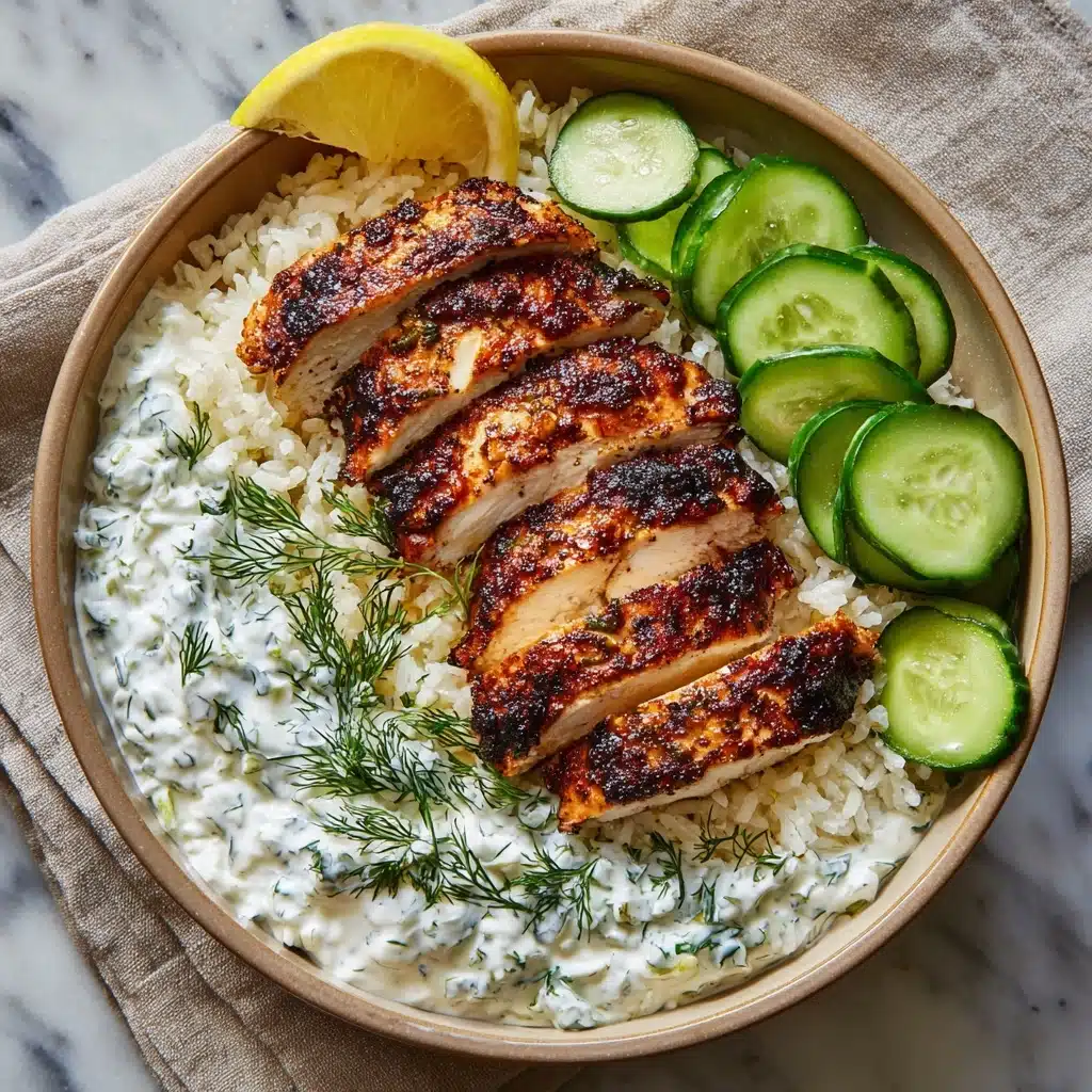 Chicken Tzatziki Bowls: Mediterranean Bliss Recipe - Recipe Image