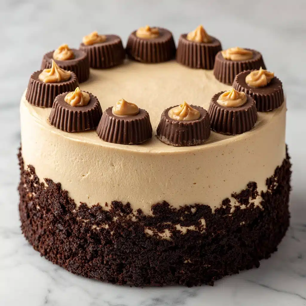Peanut Butter Chocolate Layer Cake Recipe - Recipe Image