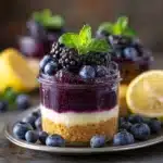 Blueberry Lemon No Bake Cheesecake Jars Recipe