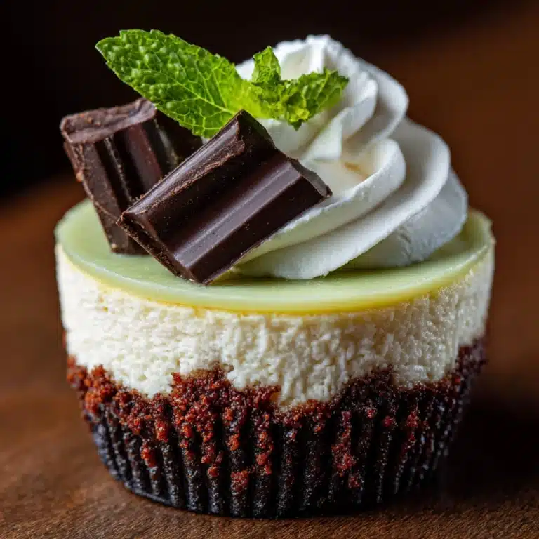 Mint Mini Cheesecakes Recipe