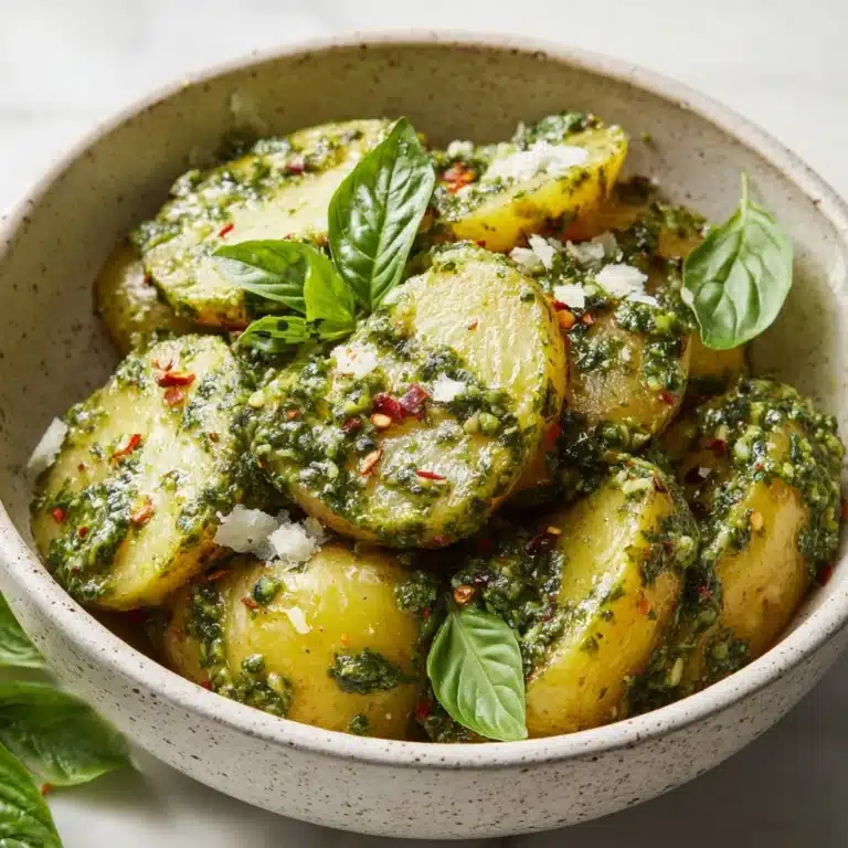 Garden Basil Pesto Potato Salad Recipe