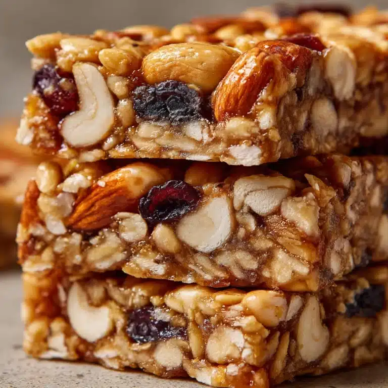 Homemade Banana Granola Bars Recipe
