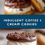 Coffee & Cream Cookies with Chocolate Hazelnut Filling Recipe