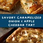 Caramelized Onion, Apple & Cheddar Tart Recipe