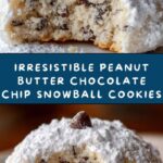 Melt-in-Your-Mouth Peanut Butter Chocolate Chip Snowball Cookies Recipe