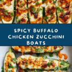 Buffalo Chicken Zucchini Boats Recipe