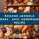 Homemade Banana Granola Bars Recipe