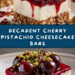 Heavenly Cherry Pistachio Cheesecake Bars Recipe
