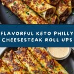 Irresistible Keto Philly Cheesesteak Roll Ups Recipe