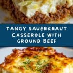 Sauerkraut Casserole with Ground Beef : Hearty Dish Recipe