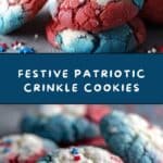 Patriotic Crinkle Cookies Recipe