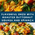 Orzo with Roasted Butternut Squash and Spinach Recipe