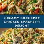 Creamy Crockpot Chicken Spaghetti Recipe