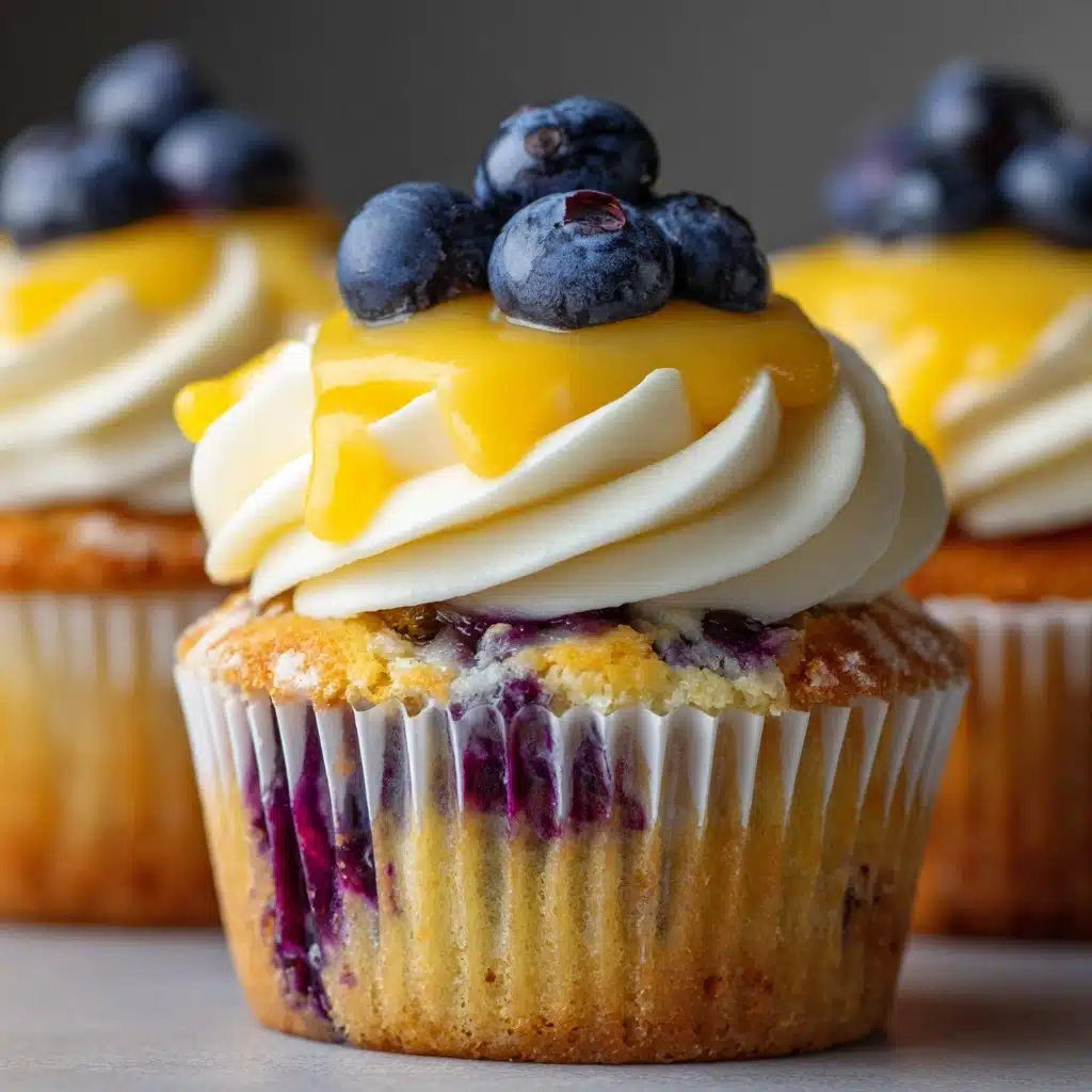 Lemon Blueberry Cupcakes Recipe - Recipe Image