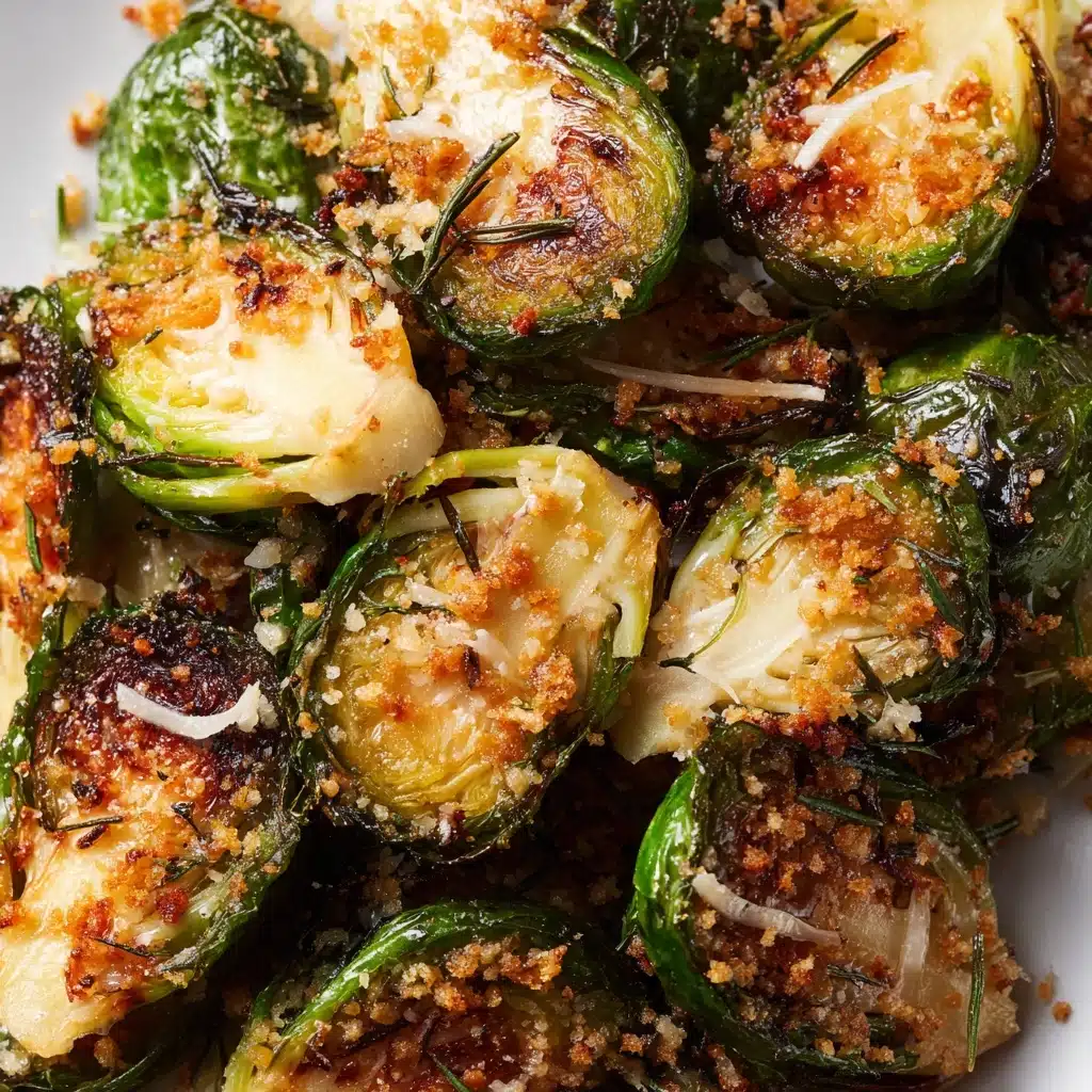 Garlic Parmesan Roasted Brussels Sprouts Recipe - Recipe Image