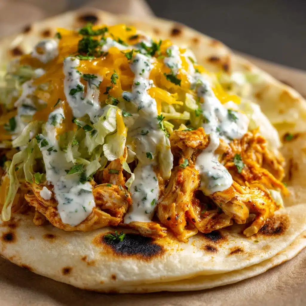 Buffalo Chicken Smash Burger Tacos Recipe - Recipe Image