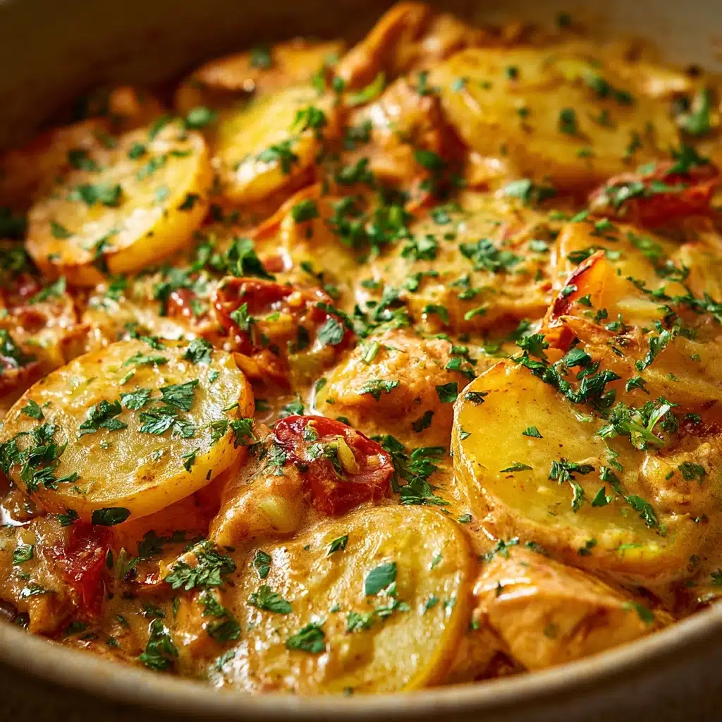 Italian Crockpot Chicken and Potatoes Recipe - Recipe Image