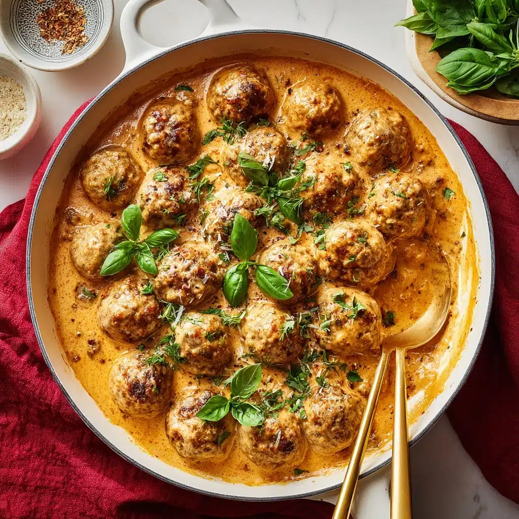 Creamy Marry Me Chicken Meatballs Recipe - Recipe Image