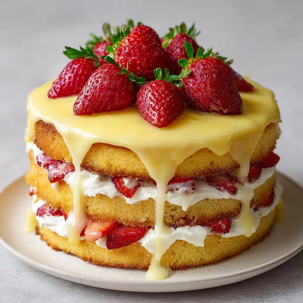 Strawberry Lemonade Layer Cake Recipe - Recipe Image