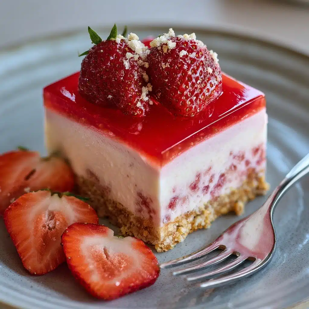 Strawberry Japanese Cheesecake Recipe - Recipe Image