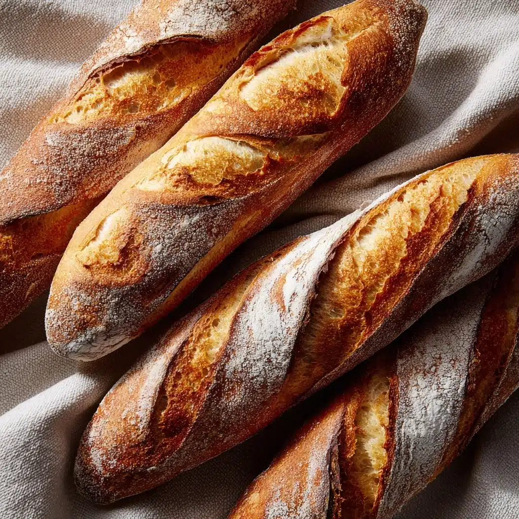 Classic Crusty French Baguettes Recipe - Recipe Image