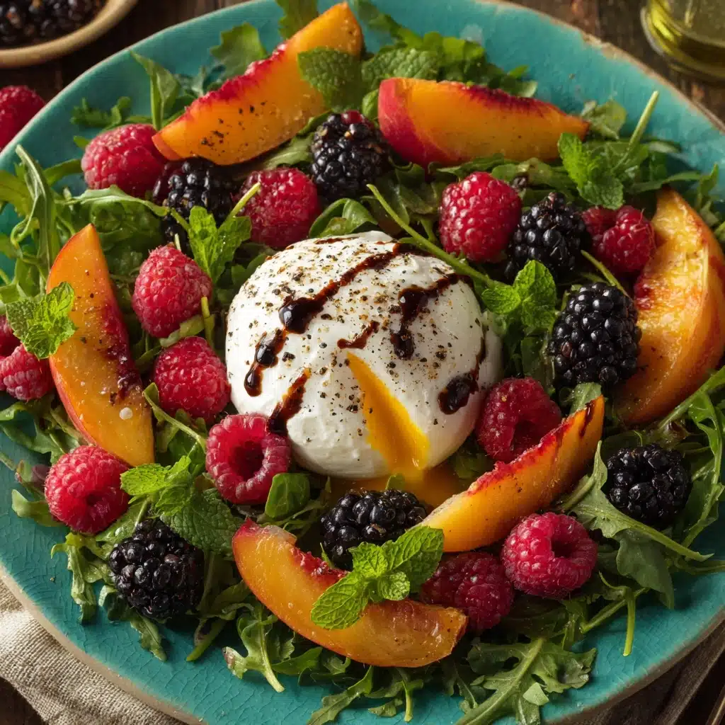 Peach Burrata Salad Recipe - Recipe Image