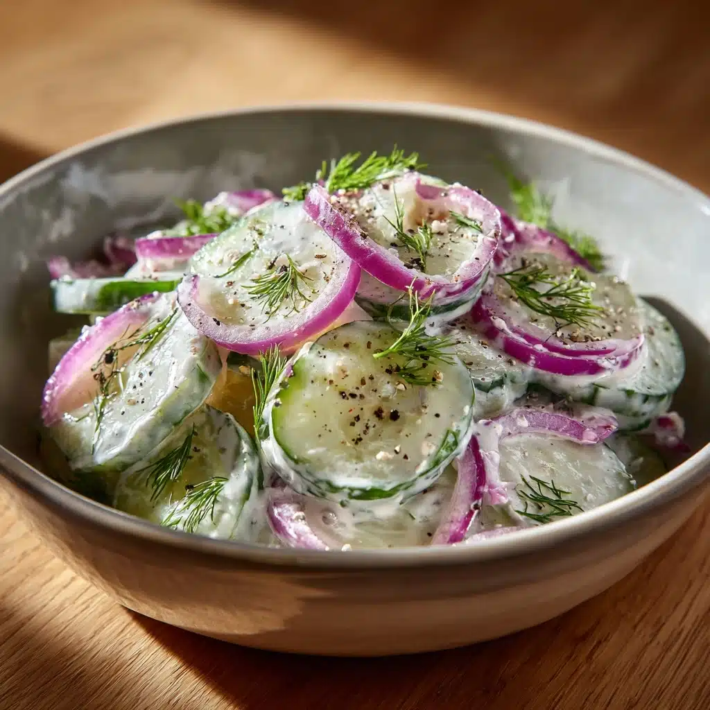 Creamy Cucumber Salad Recipe - Recipe Image