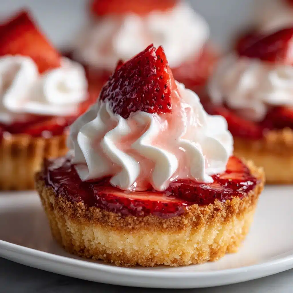 Mini Strawberry Pies with Sugar Cookie Crust Recipe - Recipe Image