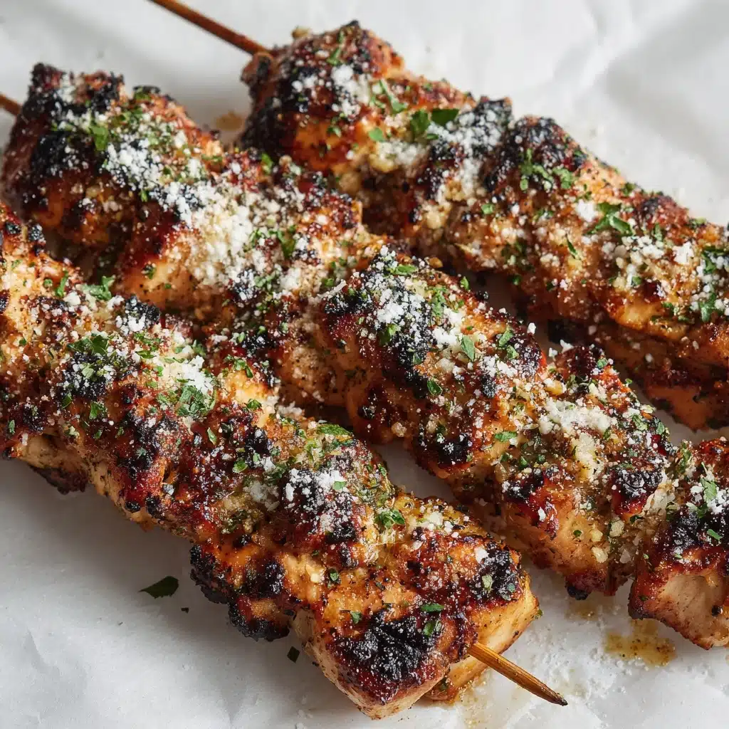 Ranch Garlic Parmesan Chicken Skewers Recipe - Recipe Image