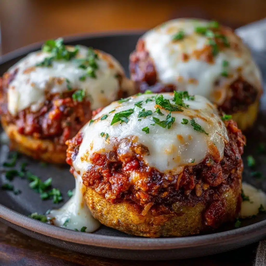 Chicken Parm Mini Meatloaf Muffins Recipe - Recipe Image