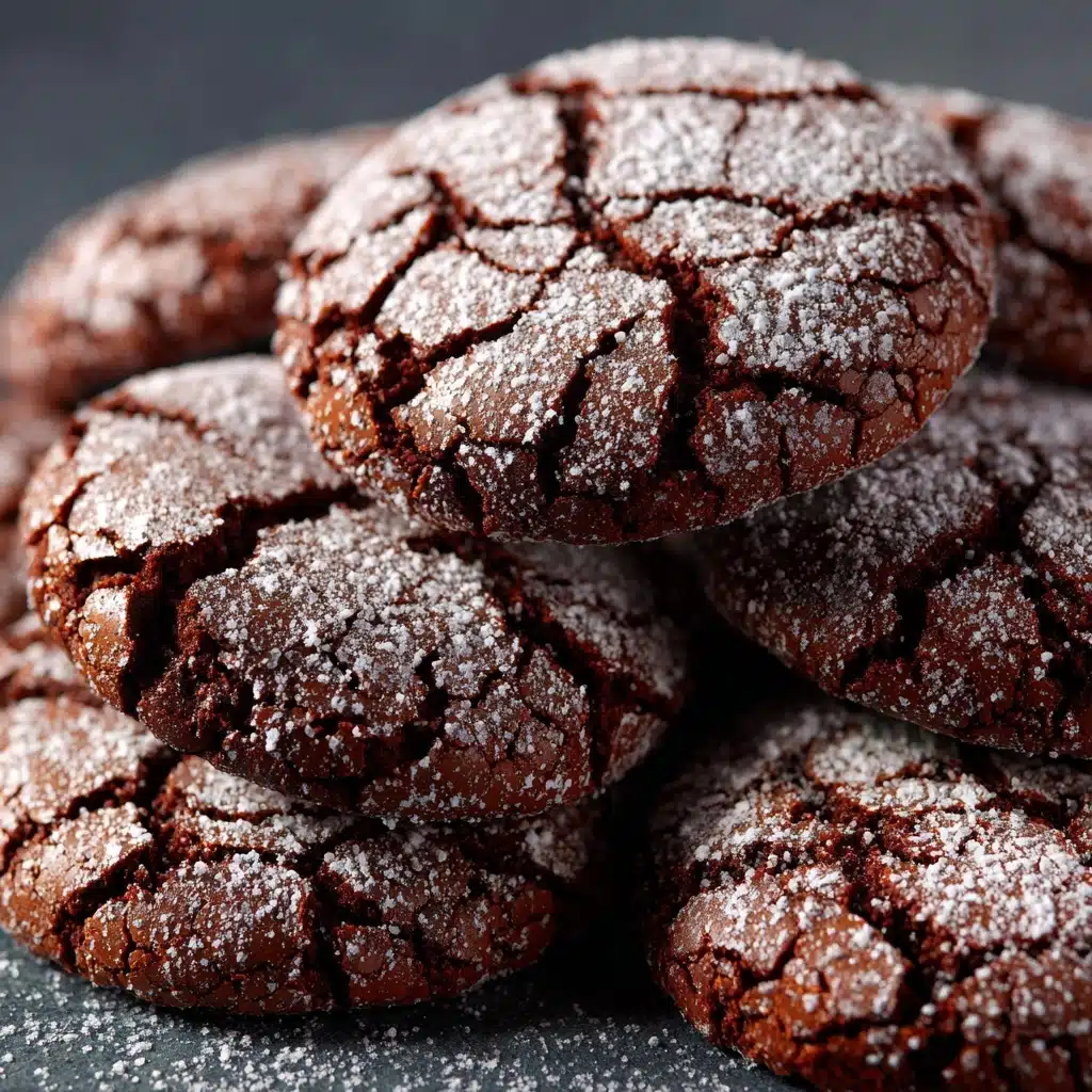 Double Chocolate Crinkle Cookies Recipe - Recipe Image