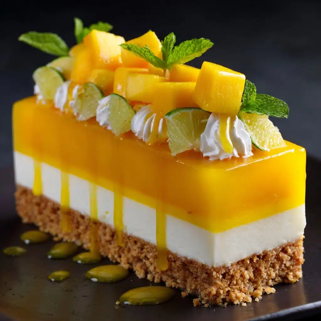 Mango Key Lime Cheesecake Recipe - Recipe Image