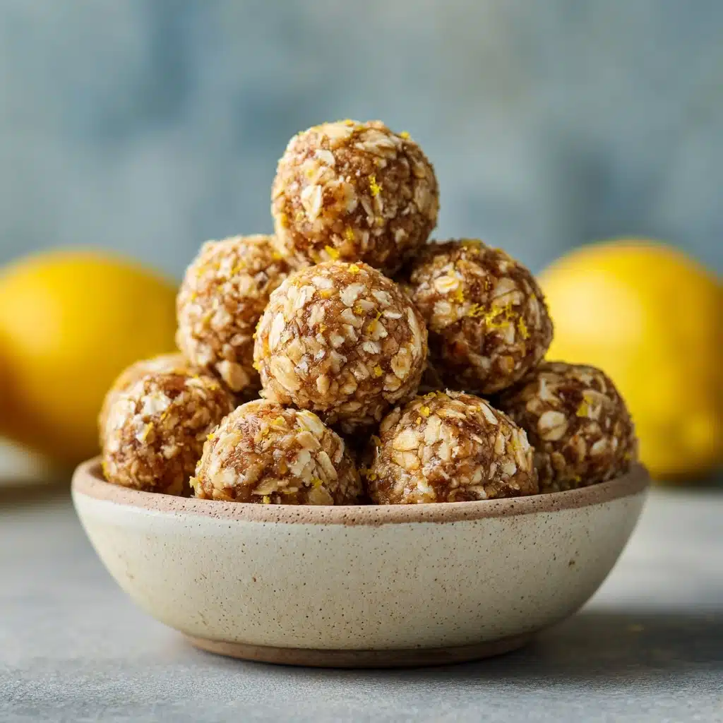 Zesty Lemon Oatmeal Bites (No-Bake & Irresistible) Recipe - Recipe Image