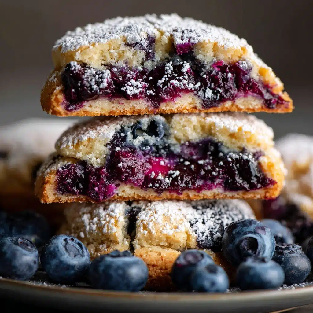 Blueberry Crinkle Cookies Recipe - Recipe Image