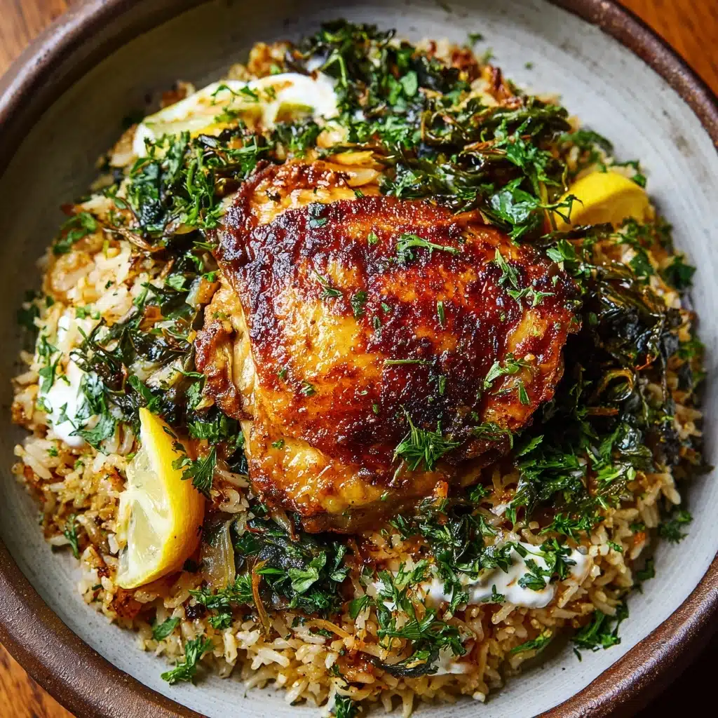 Air Fryer Greek Lemon Chicken and Rice Bake Recipe - Recipe Image