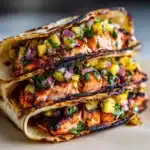 Chipotle Honey Salmon Tacos with Pineapple Salsa Recipe
