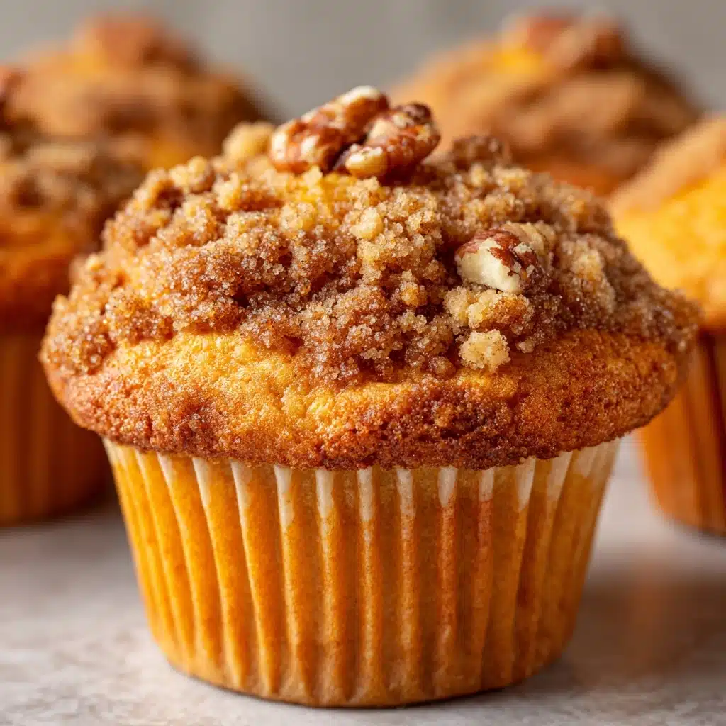 Sweet Potato Muffins with Cinnamon Pecan Streusel Recipe - Recipe Image