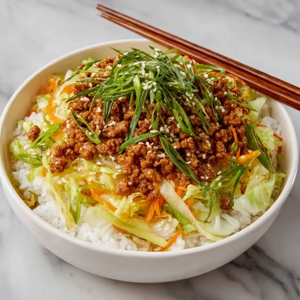 Easy Asian Ground Beef and Cabbage Stir Fry Recipe - Recipe Image