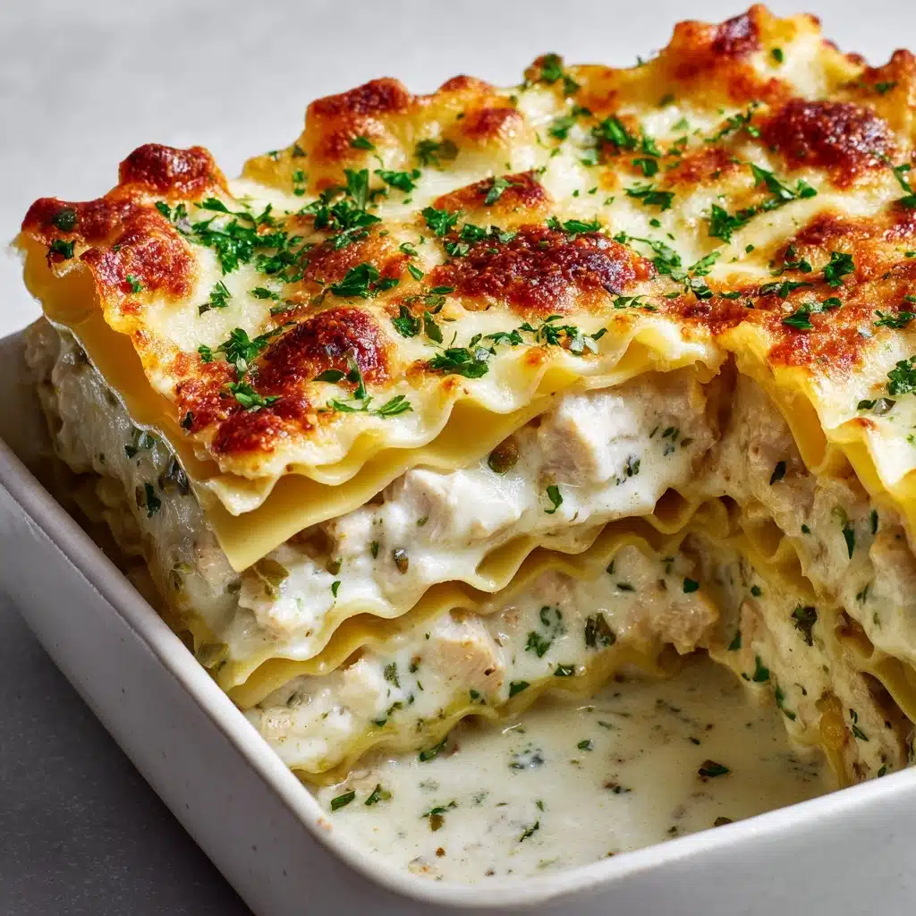 Creamy Chicken Alfredo Lasagna Rolls Recipe - Recipe Image