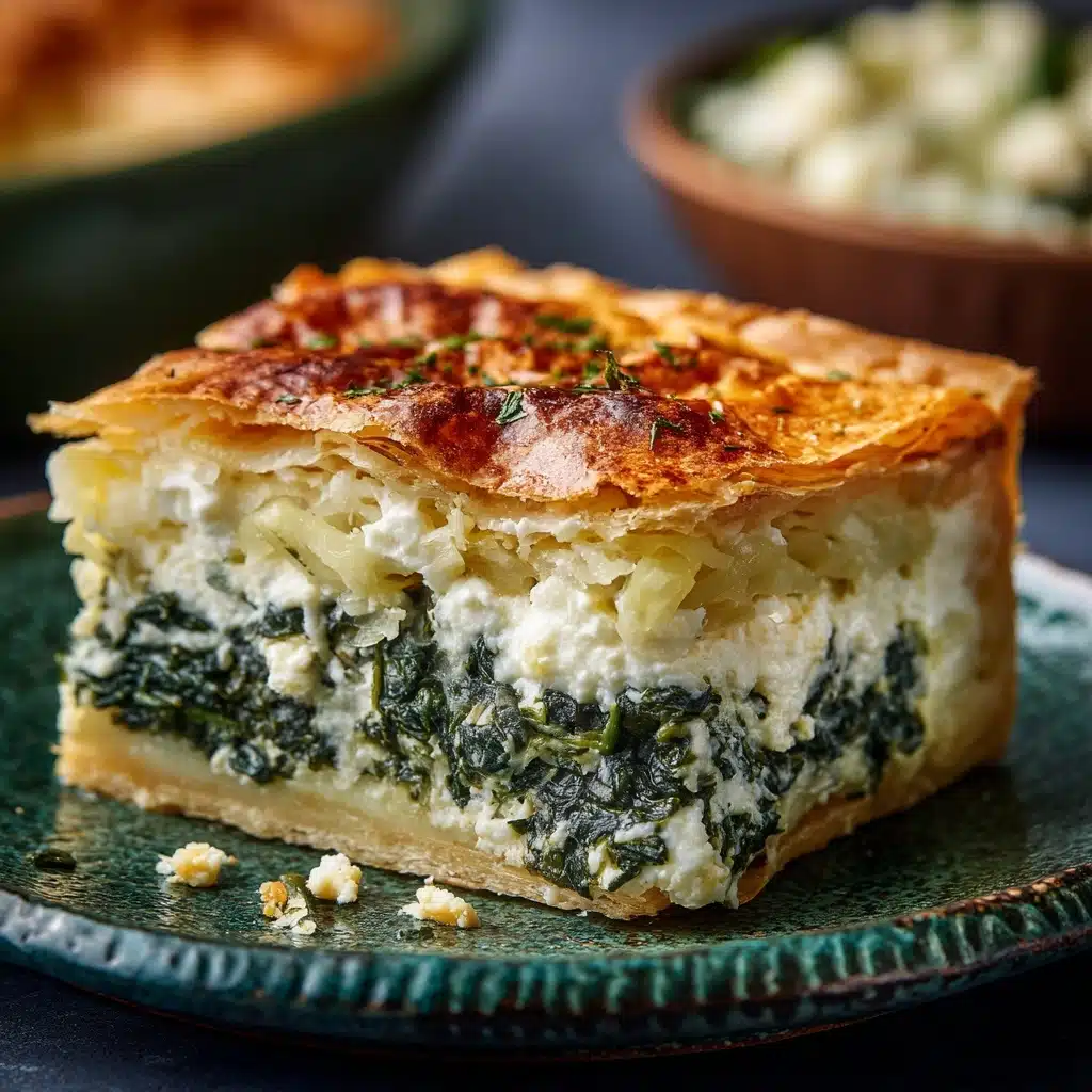 Croissant Strata with Spinach, Feta, and Gruyere Recipe - Recipe Image