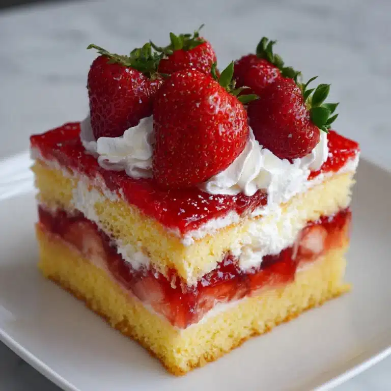 Strawberry Shortcake Poke Cake Recipe