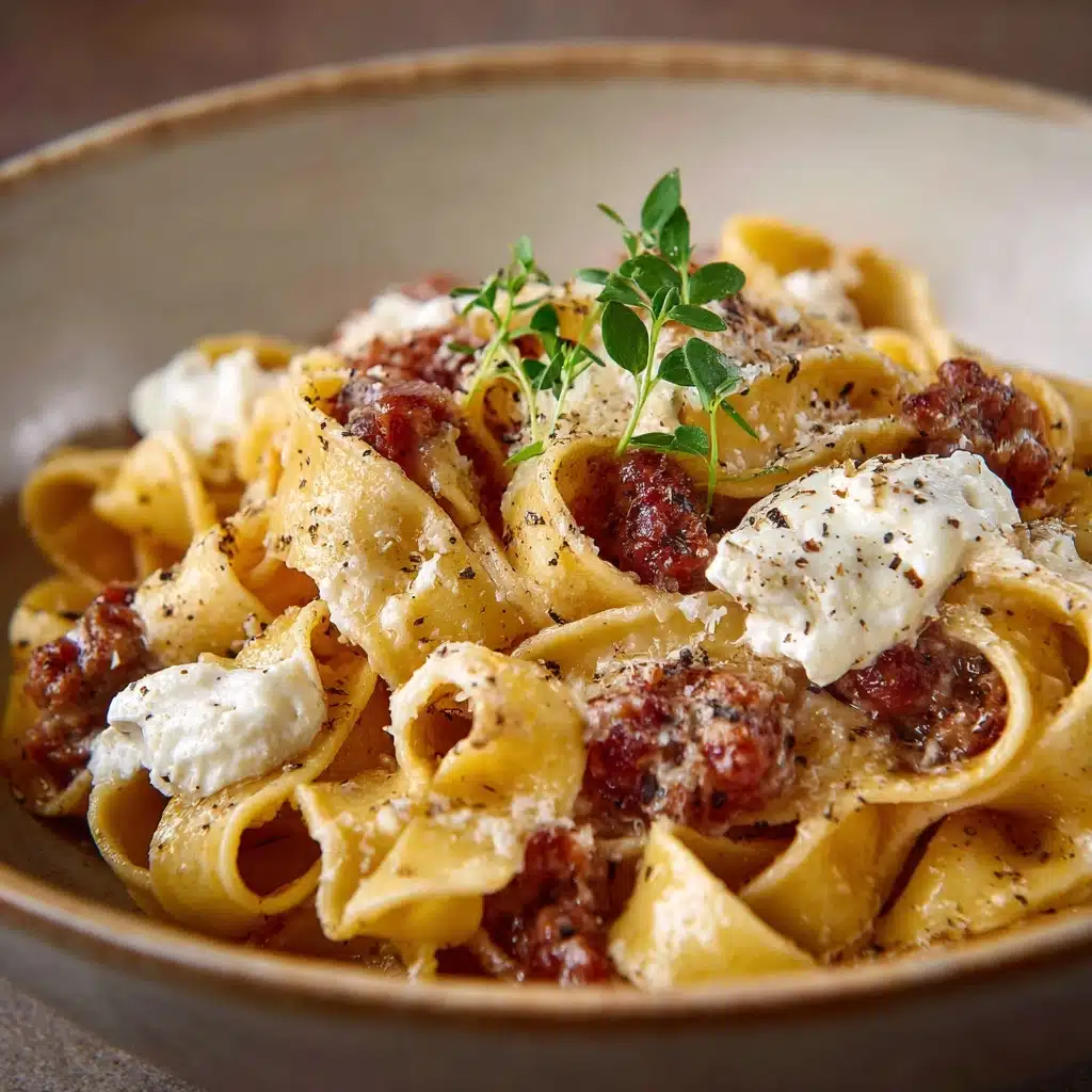 Creamy Calabrian Chili Pappardelle with Sausage & Fennel Recipe - Recipe Image