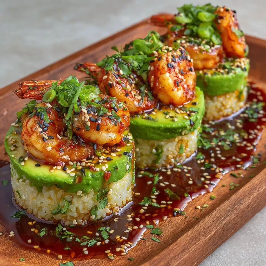 Spicy Shrimp Sushi Stacks Recipe