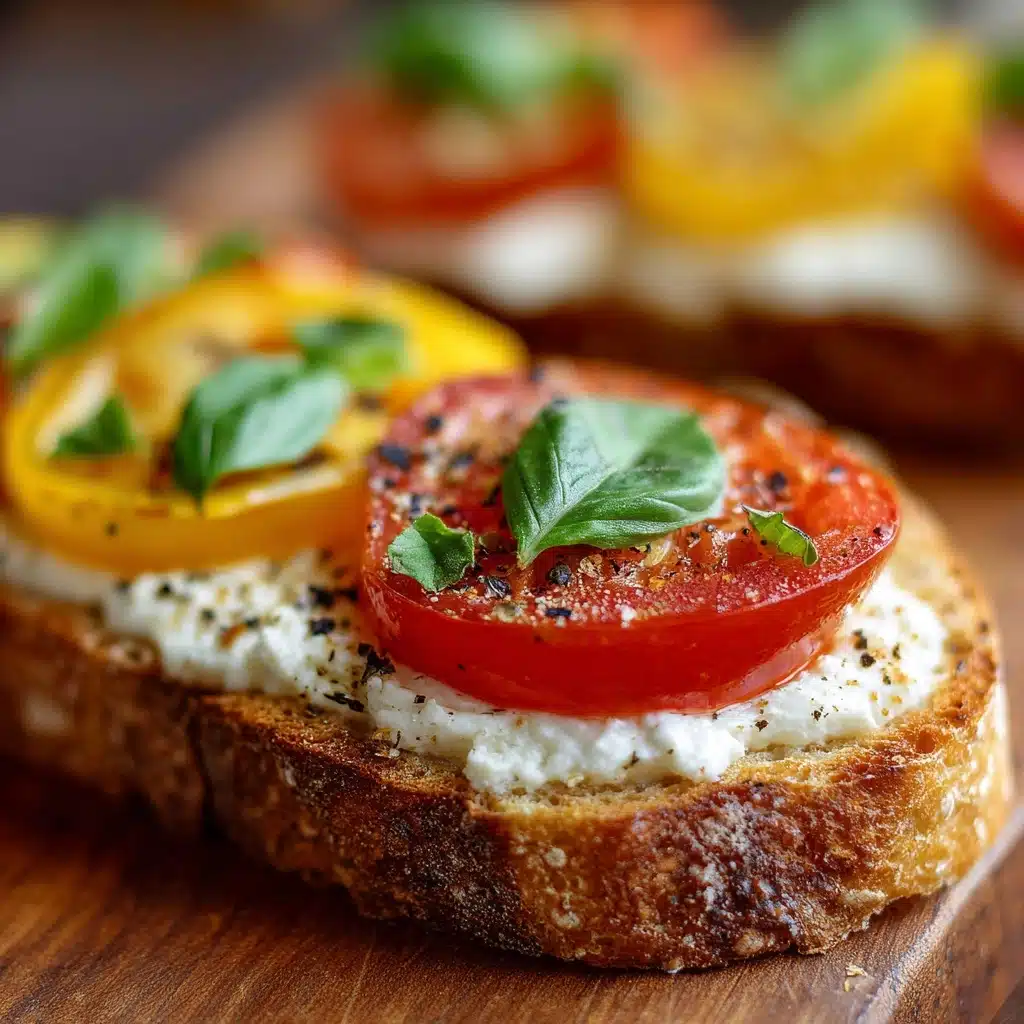 Ricotta & Tomato Sourdough Toast Recipe - Recipe Image
