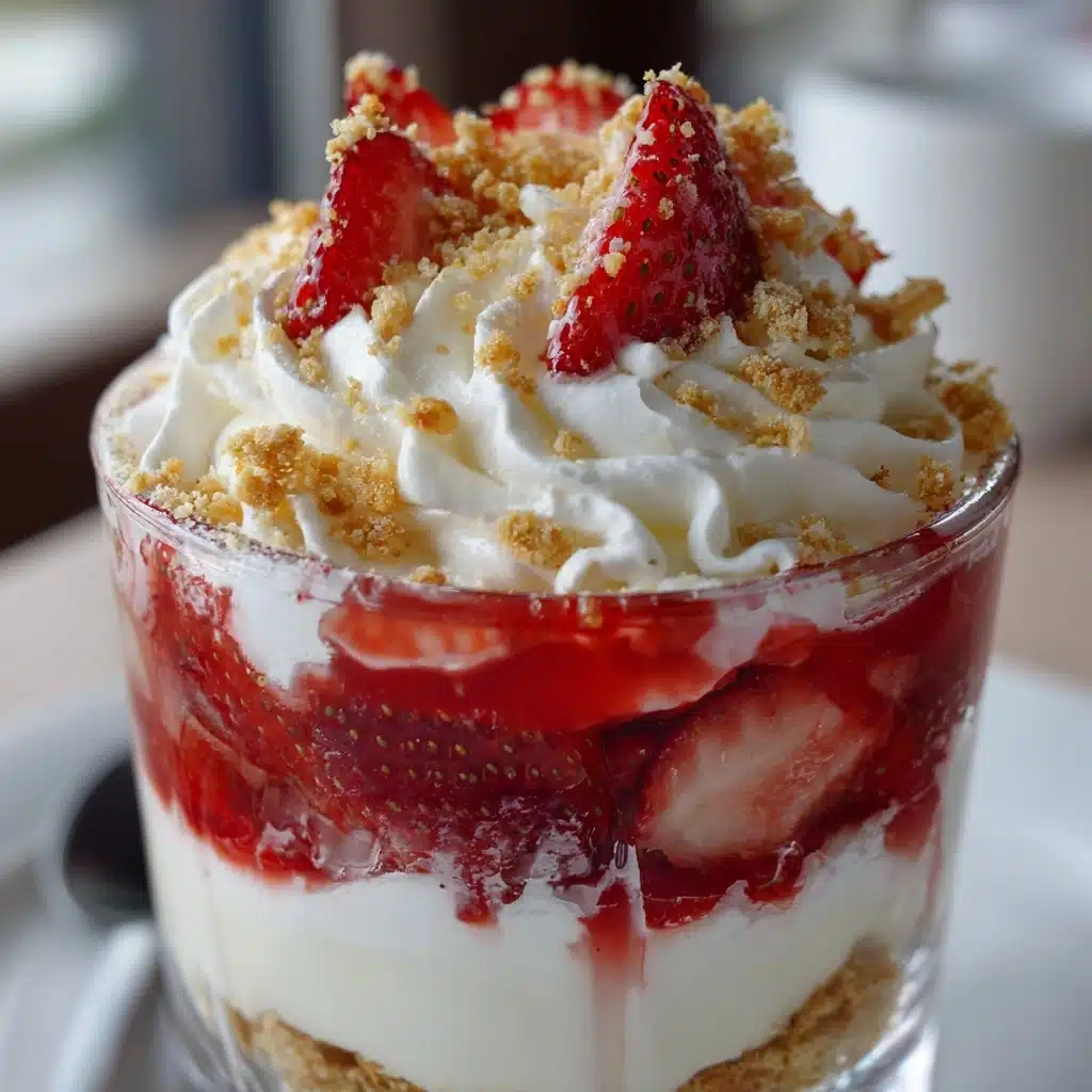 Strawberry Shortcake Cheesecake Cups Recipe - Recipe Image