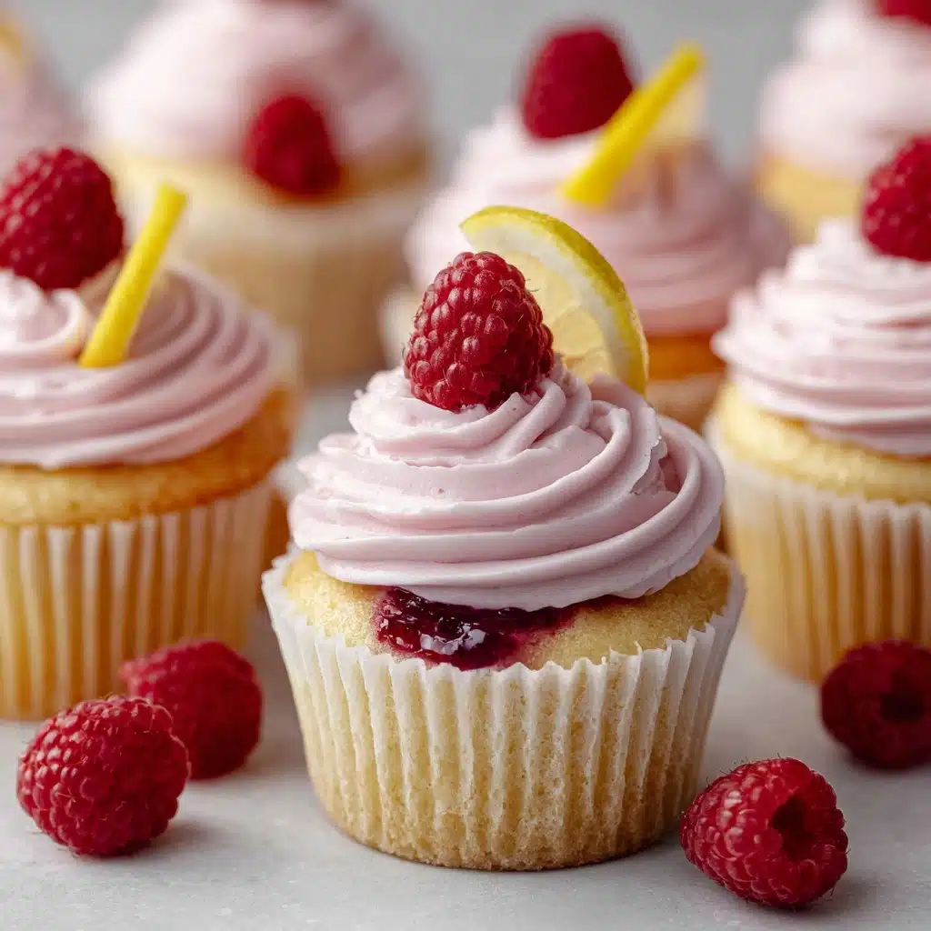 Lemon Raspberry Jam Cupcakes Recipe - Recipe Image